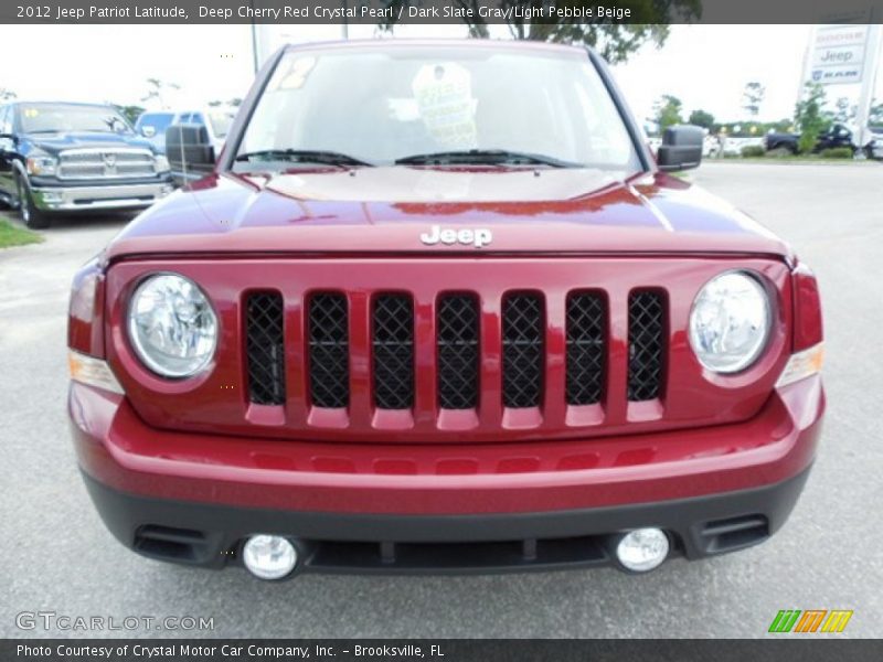 Deep Cherry Red Crystal Pearl / Dark Slate Gray/Light Pebble Beige 2012 Jeep Patriot Latitude