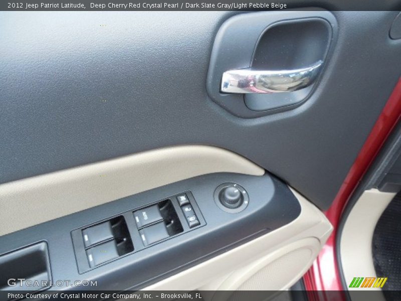 Deep Cherry Red Crystal Pearl / Dark Slate Gray/Light Pebble Beige 2012 Jeep Patriot Latitude