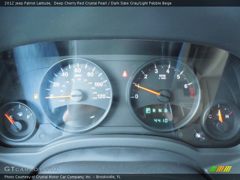 Deep Cherry Red Crystal Pearl / Dark Slate Gray/Light Pebble Beige 2012 Jeep Patriot Latitude