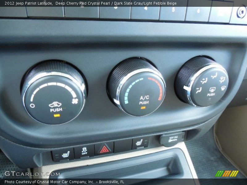 Deep Cherry Red Crystal Pearl / Dark Slate Gray/Light Pebble Beige 2012 Jeep Patriot Latitude