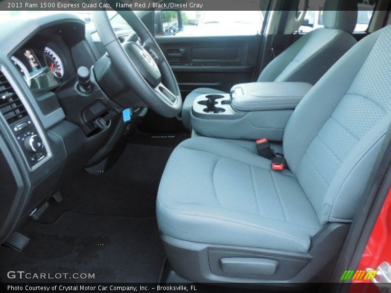 Flame Red / Black/Diesel Gray 2013 Ram 1500 Express Quad Cab