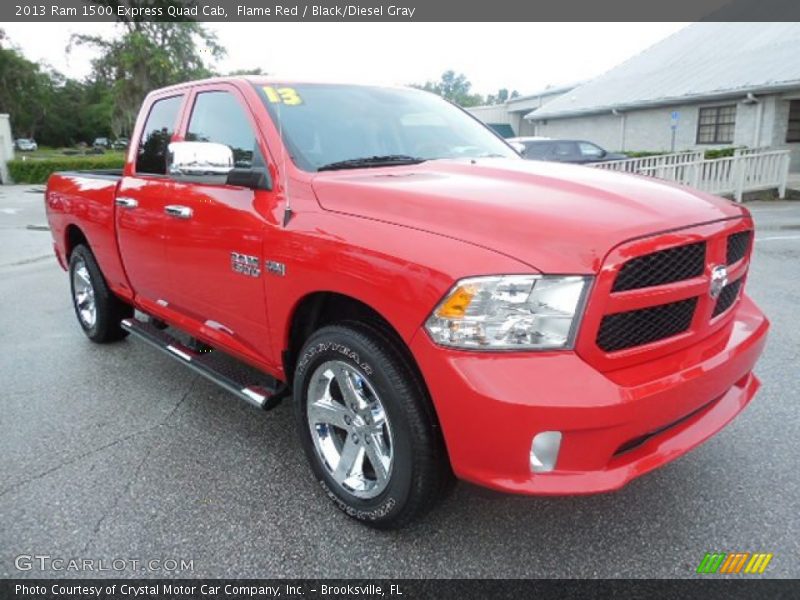 Flame Red / Black/Diesel Gray 2013 Ram 1500 Express Quad Cab