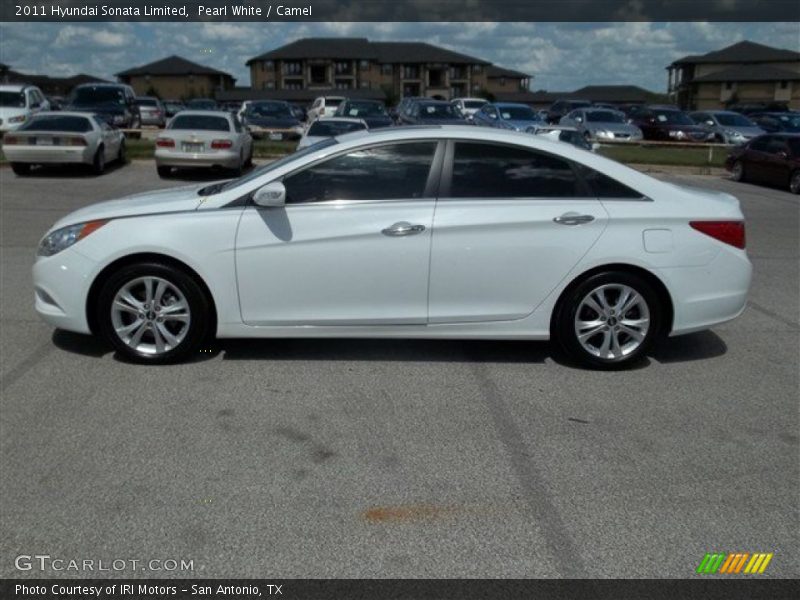 Pearl White / Camel 2011 Hyundai Sonata Limited