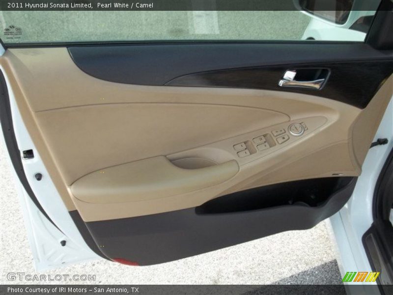 Pearl White / Camel 2011 Hyundai Sonata Limited