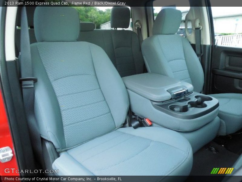 Flame Red / Black/Diesel Gray 2013 Ram 1500 Express Quad Cab