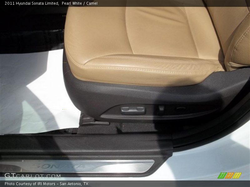 Pearl White / Camel 2011 Hyundai Sonata Limited