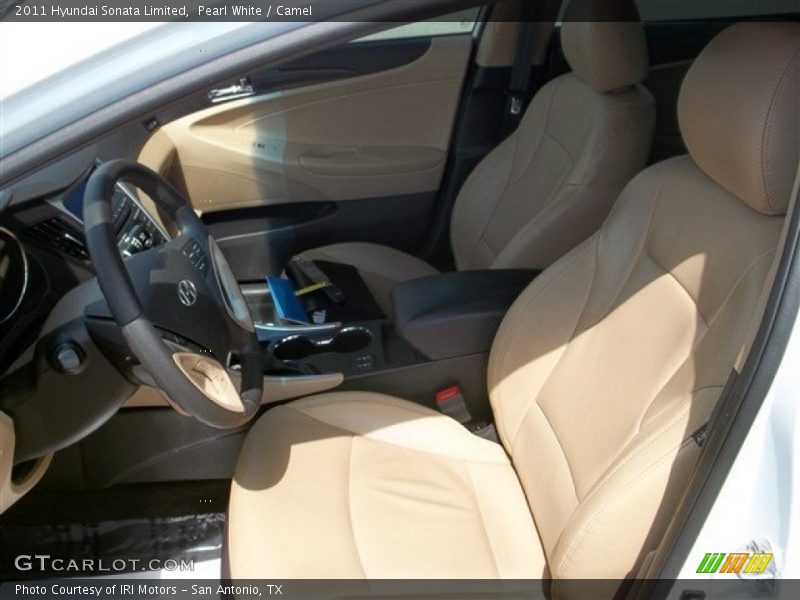 Pearl White / Camel 2011 Hyundai Sonata Limited