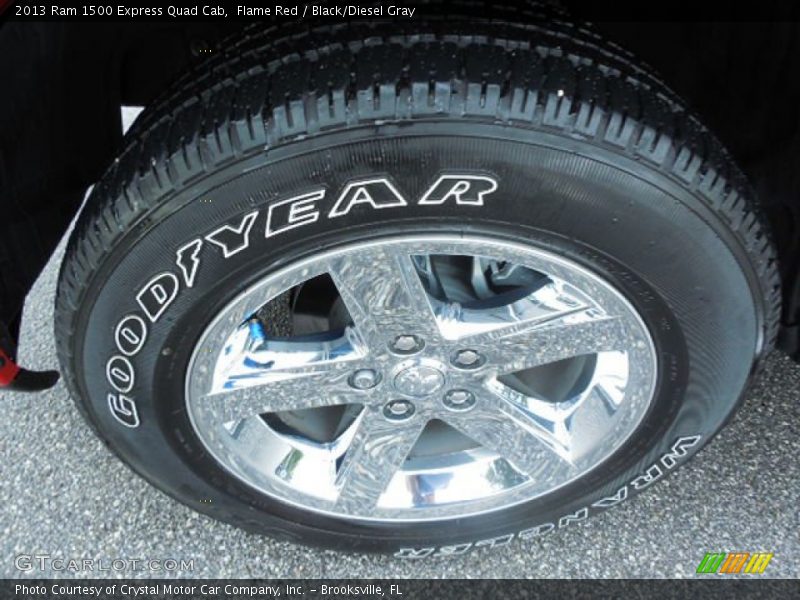 Flame Red / Black/Diesel Gray 2013 Ram 1500 Express Quad Cab