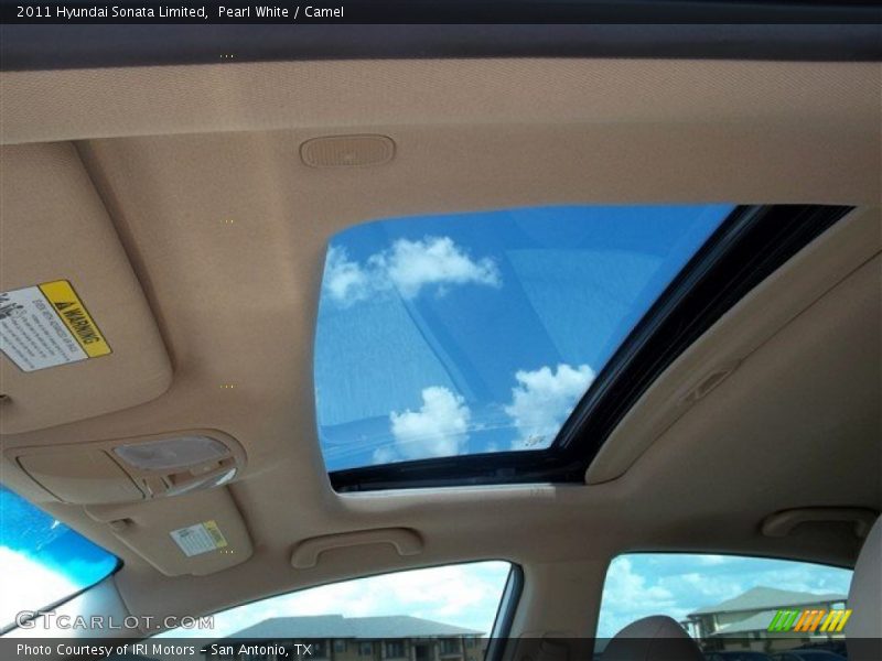 Pearl White / Camel 2011 Hyundai Sonata Limited