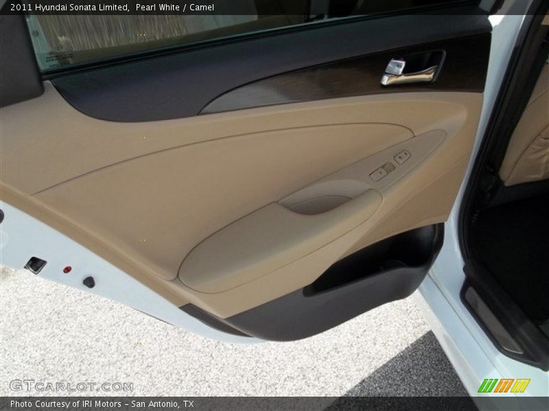Pearl White / Camel 2011 Hyundai Sonata Limited