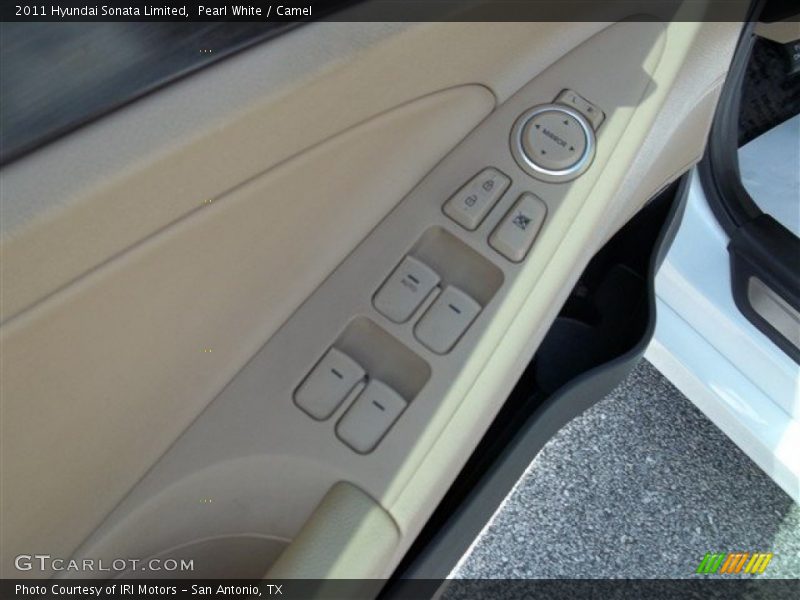 Pearl White / Camel 2011 Hyundai Sonata Limited