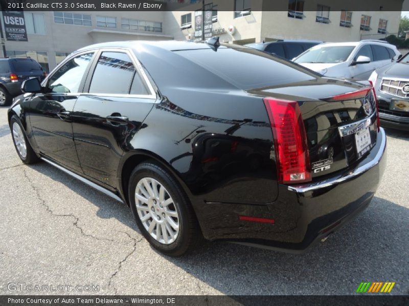 Black Raven / Ebony 2011 Cadillac CTS 3.0 Sedan