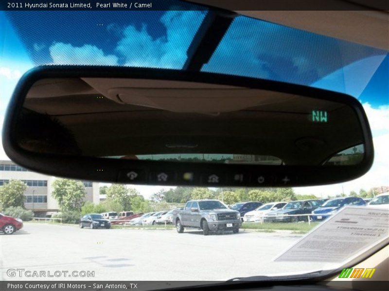Pearl White / Camel 2011 Hyundai Sonata Limited