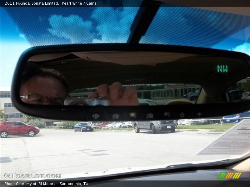 Pearl White / Camel 2011 Hyundai Sonata Limited