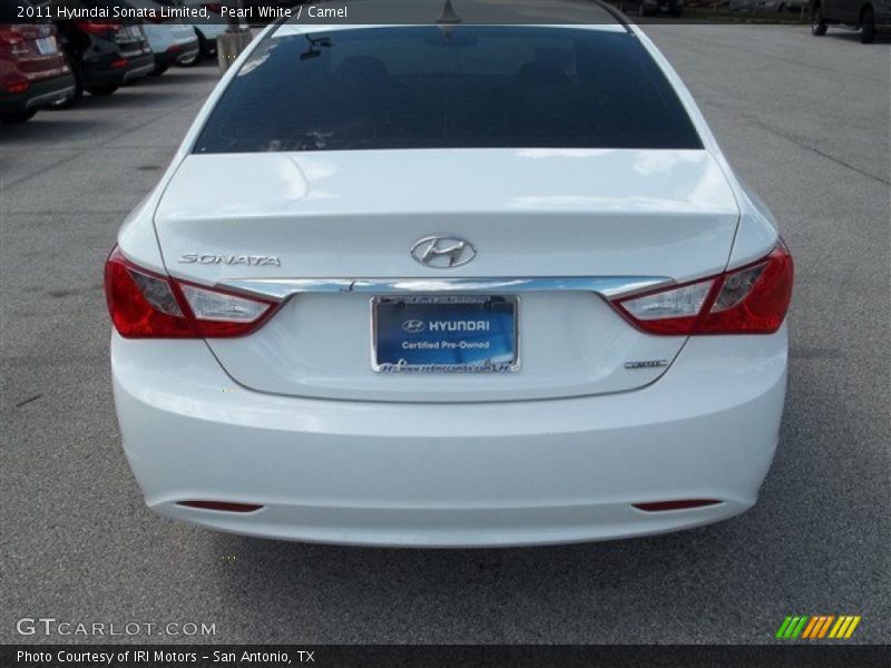 Pearl White / Camel 2011 Hyundai Sonata Limited