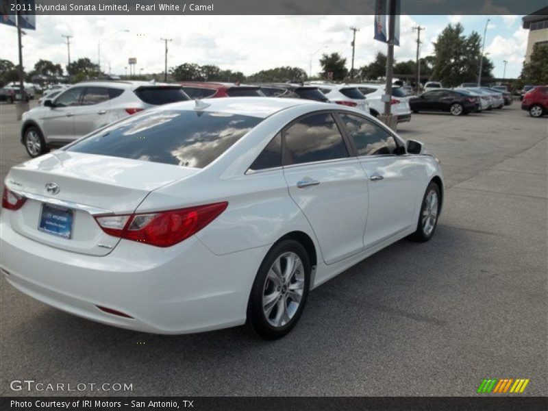 Pearl White / Camel 2011 Hyundai Sonata Limited