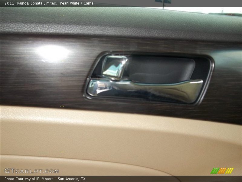 Pearl White / Camel 2011 Hyundai Sonata Limited
