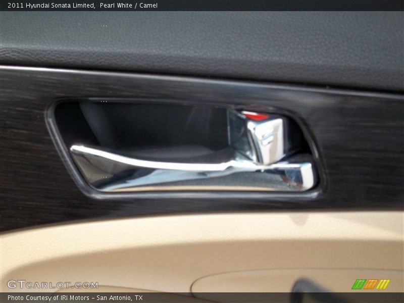 Pearl White / Camel 2011 Hyundai Sonata Limited