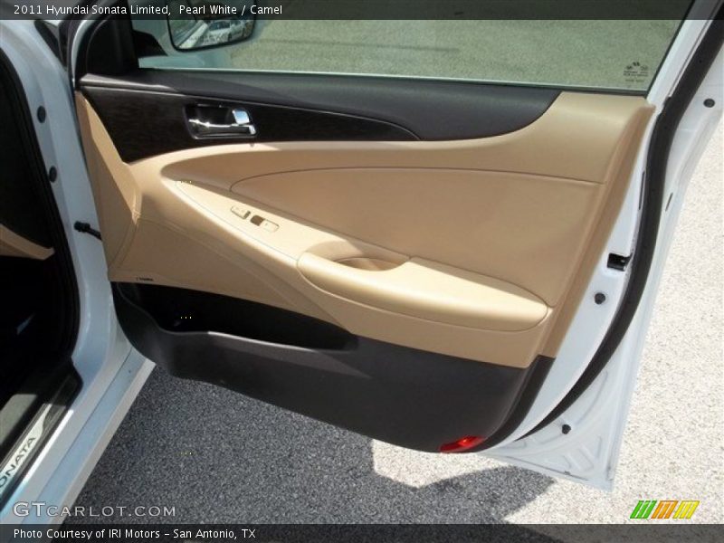 Pearl White / Camel 2011 Hyundai Sonata Limited