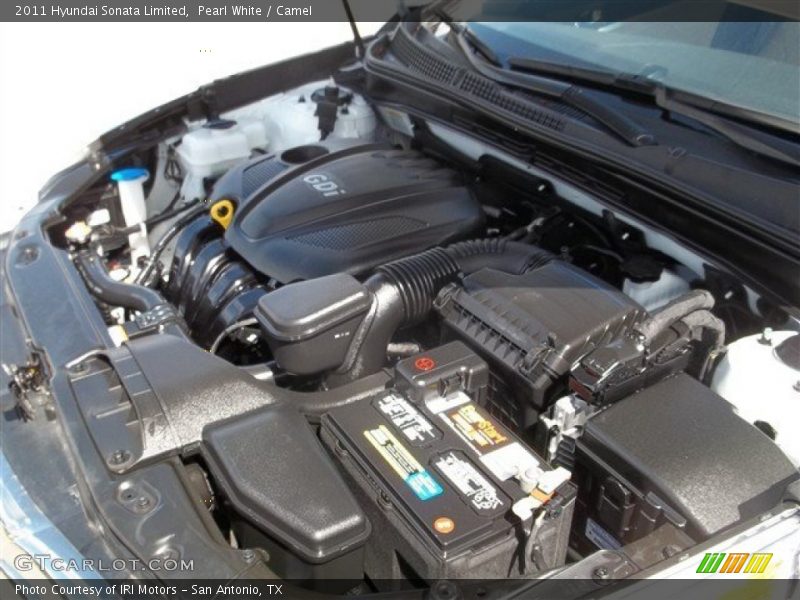 Pearl White / Camel 2011 Hyundai Sonata Limited