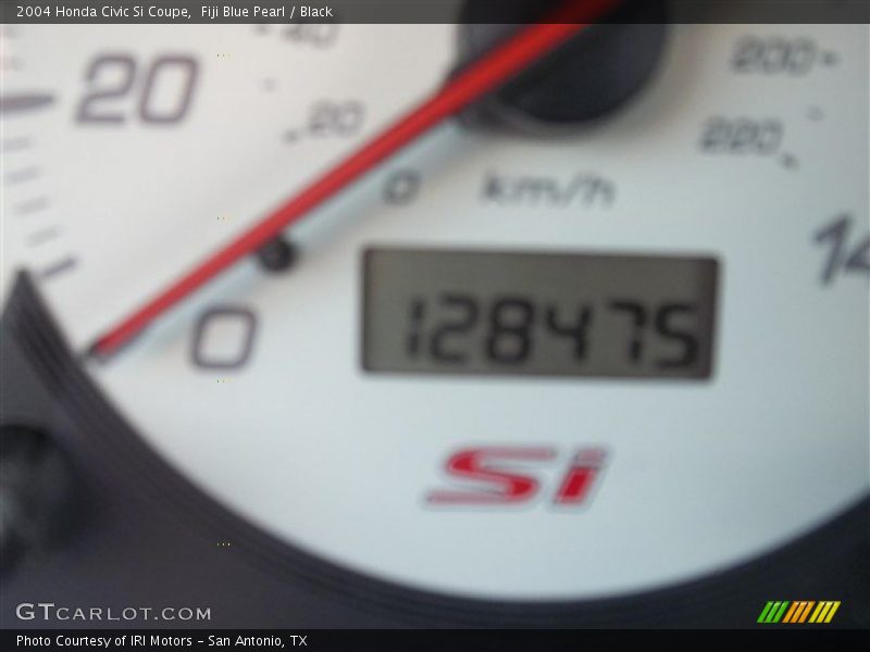 Fiji Blue Pearl / Black 2004 Honda Civic Si Coupe
