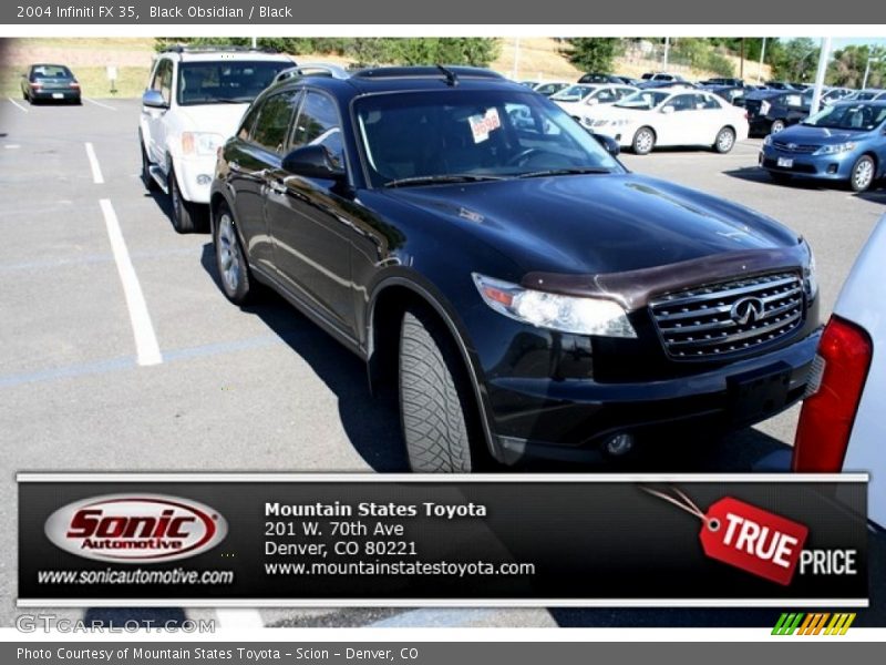 Black Obsidian / Black 2004 Infiniti FX 35