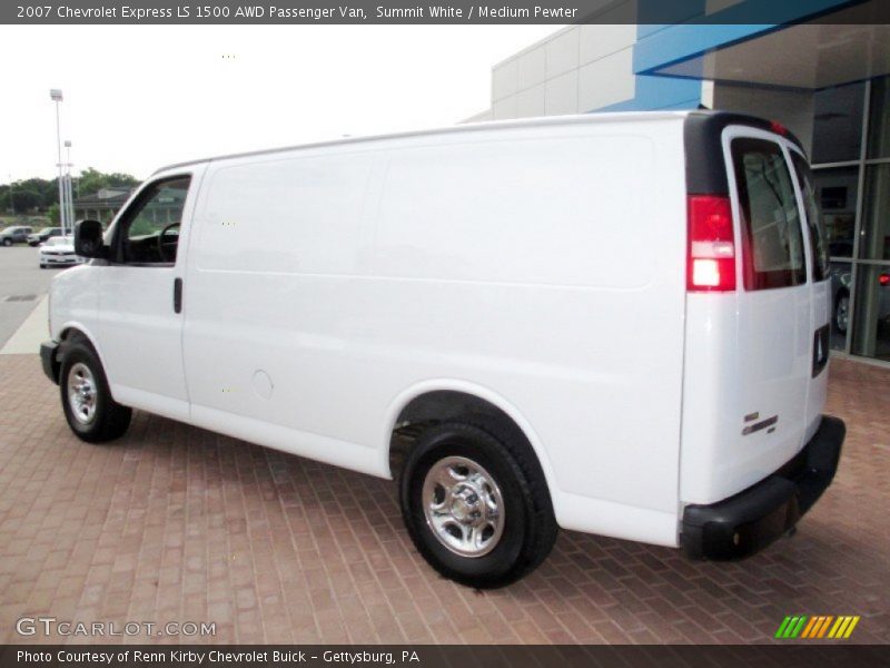 Summit White / Medium Pewter 2007 Chevrolet Express LS 1500 AWD Passenger Van