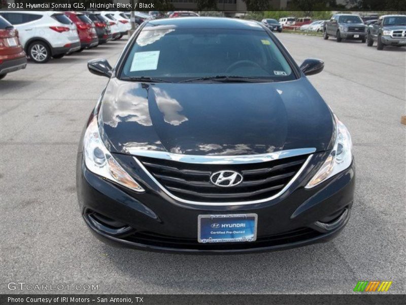 Midnight Black / Black 2012 Hyundai Sonata GLS