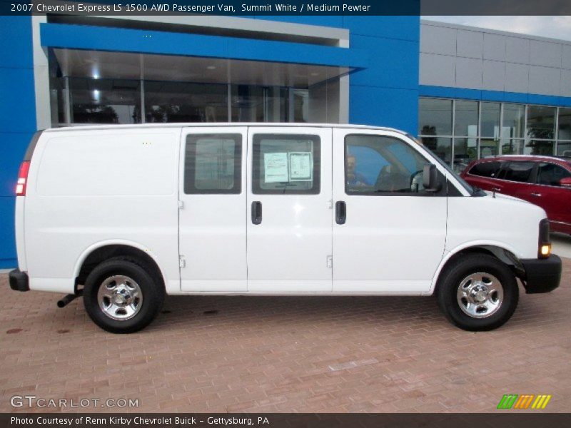 Summit White / Medium Pewter 2007 Chevrolet Express LS 1500 AWD Passenger Van
