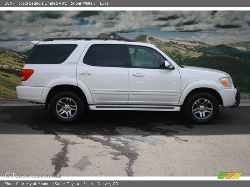 Super White / Taupe 2007 Toyota Sequoia Limited 4WD