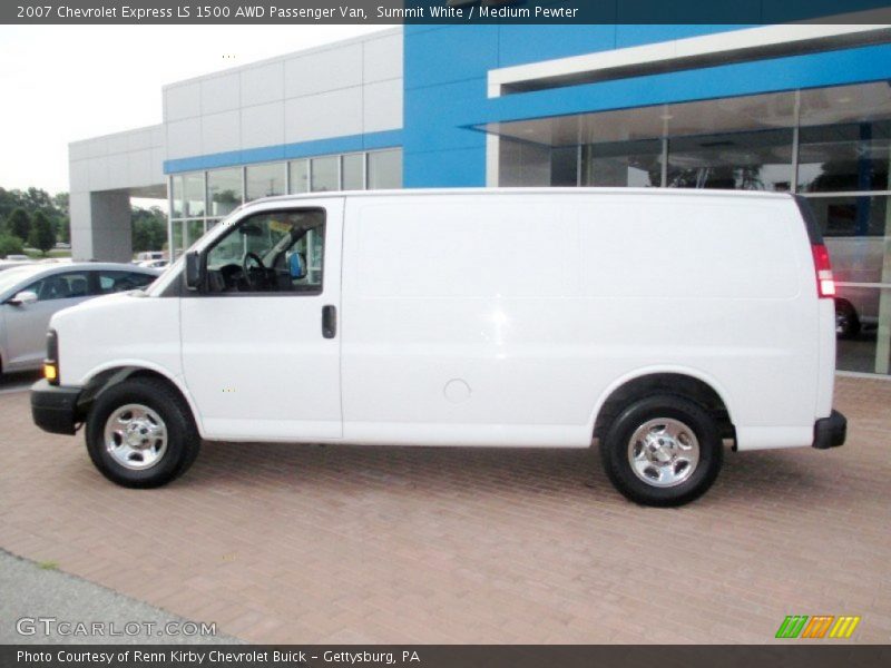 Summit White / Medium Pewter 2007 Chevrolet Express LS 1500 AWD Passenger Van