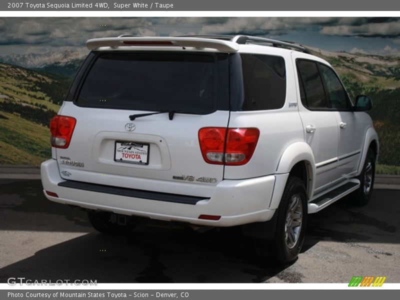 Super White / Taupe 2007 Toyota Sequoia Limited 4WD
