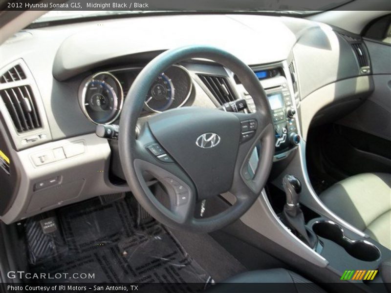 Midnight Black / Black 2012 Hyundai Sonata GLS