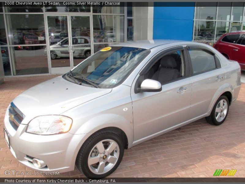 Cosmic Silver Metallic / Charcoal 2008 Chevrolet Aveo LT Sedan