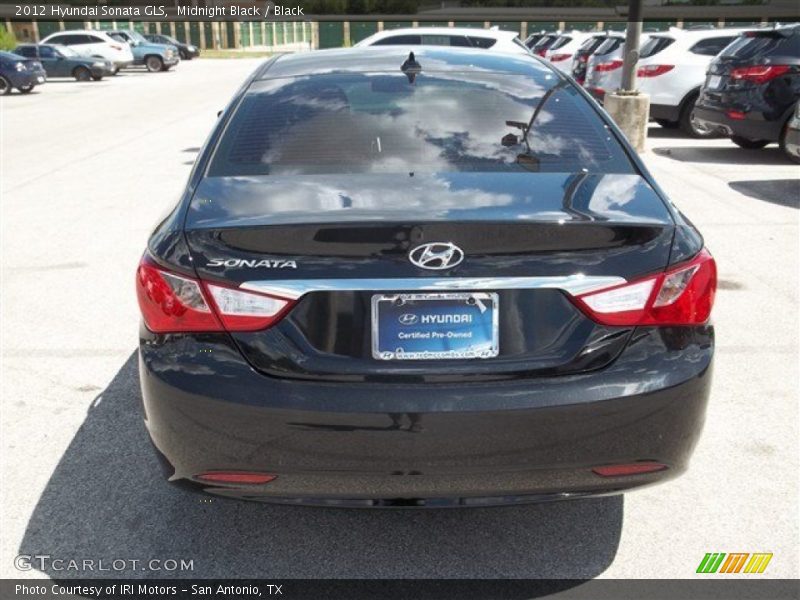 Midnight Black / Black 2012 Hyundai Sonata GLS