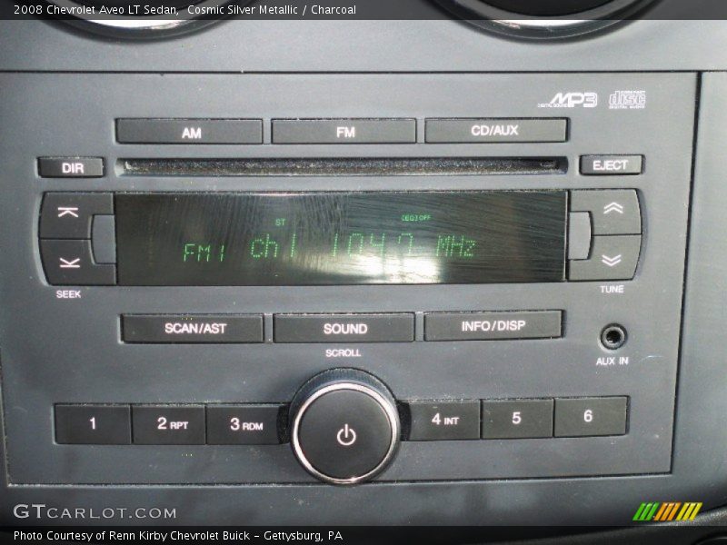 Cosmic Silver Metallic / Charcoal 2008 Chevrolet Aveo LT Sedan