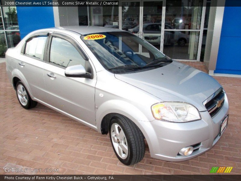 Cosmic Silver Metallic / Charcoal 2008 Chevrolet Aveo LT Sedan