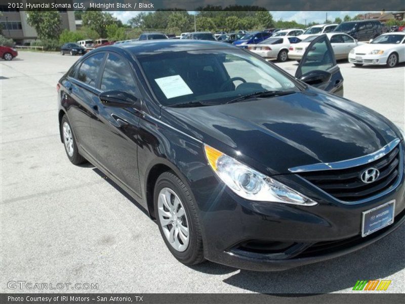 Midnight Black / Black 2012 Hyundai Sonata GLS