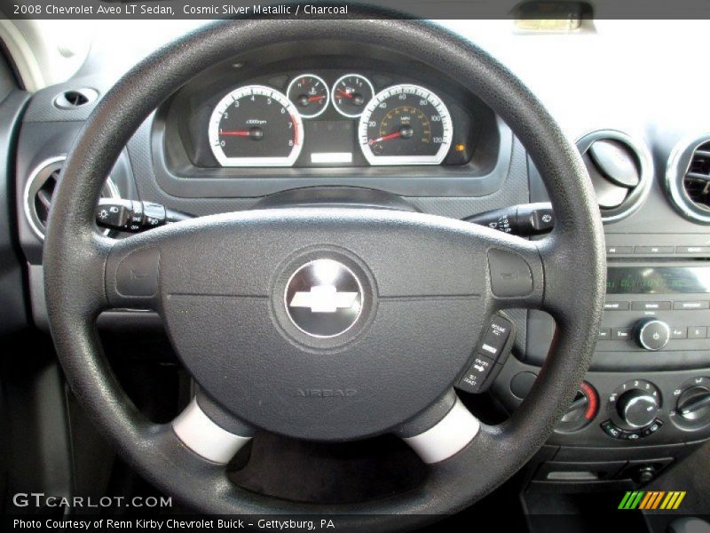 Cosmic Silver Metallic / Charcoal 2008 Chevrolet Aveo LT Sedan