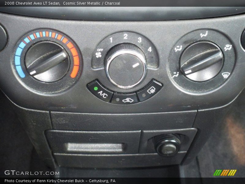 Cosmic Silver Metallic / Charcoal 2008 Chevrolet Aveo LT Sedan