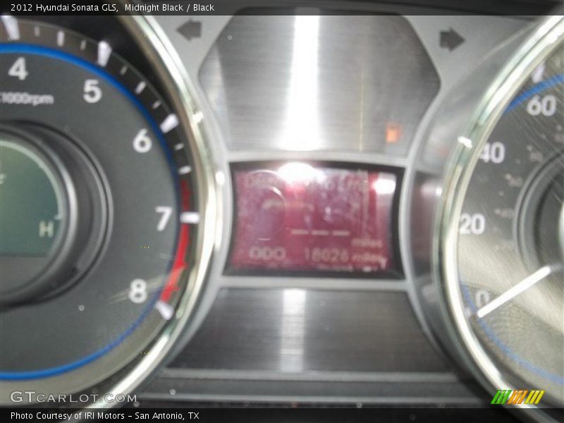 Midnight Black / Black 2012 Hyundai Sonata GLS