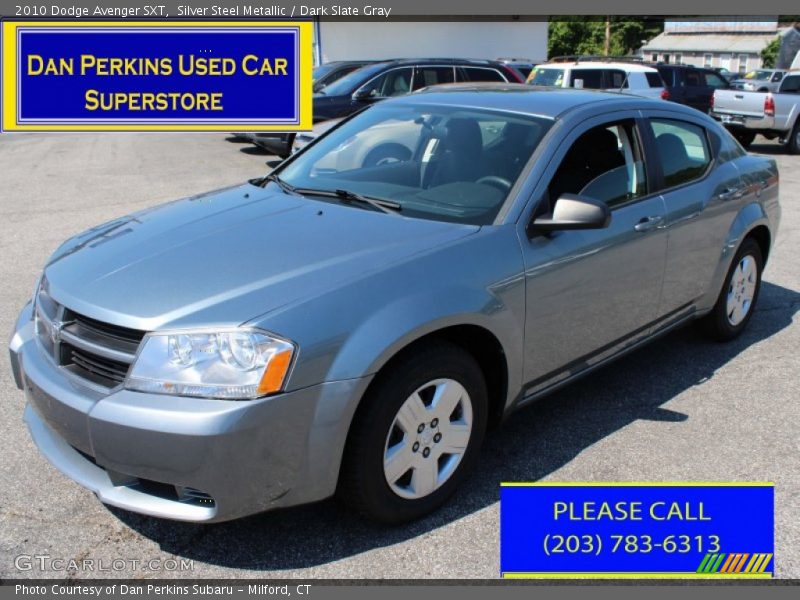 Silver Steel Metallic / Dark Slate Gray 2010 Dodge Avenger SXT