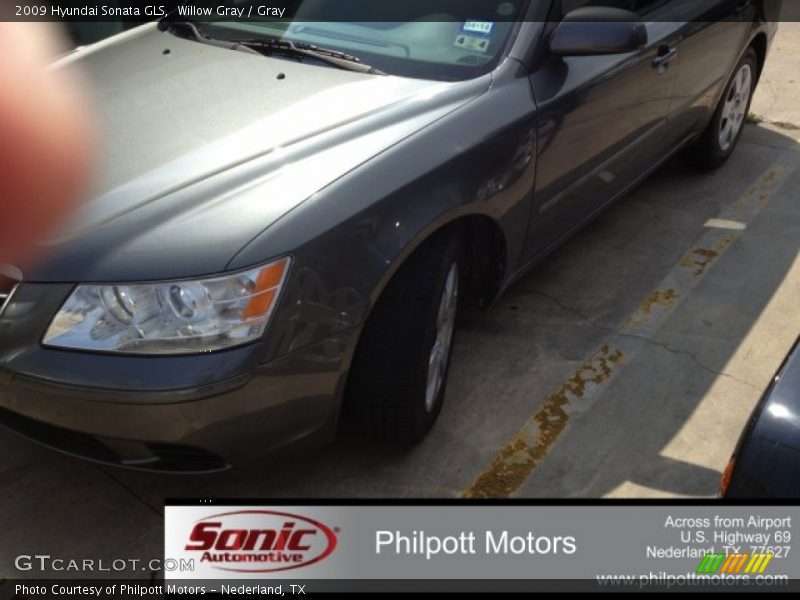 Willow Gray / Gray 2009 Hyundai Sonata GLS