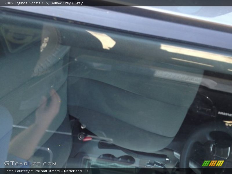 Willow Gray / Gray 2009 Hyundai Sonata GLS