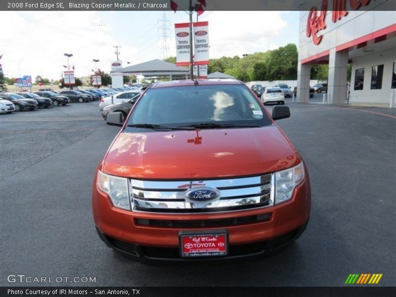 Blazing Copper Metallic / Charcoal 2008 Ford Edge SE