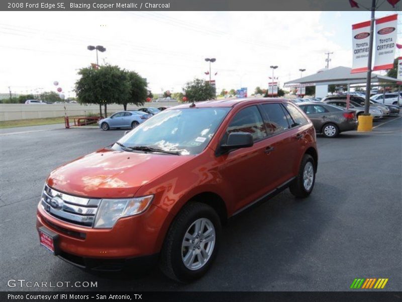 Blazing Copper Metallic / Charcoal 2008 Ford Edge SE