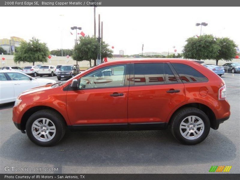 Blazing Copper Metallic / Charcoal 2008 Ford Edge SE
