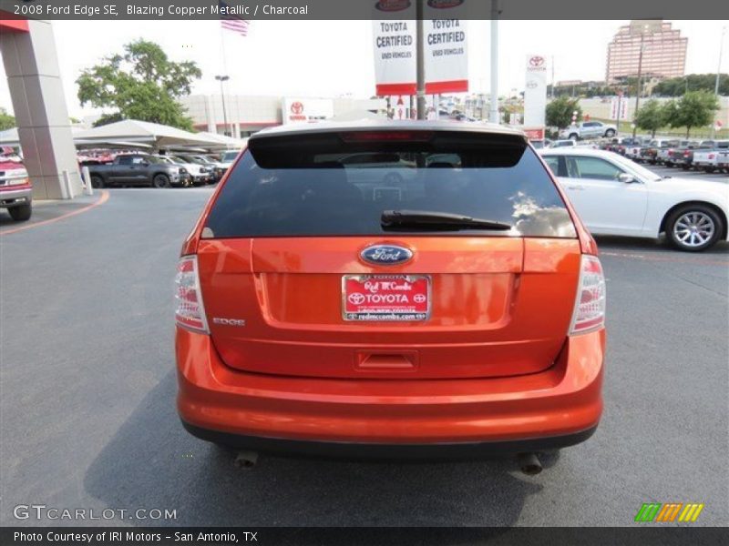 Blazing Copper Metallic / Charcoal 2008 Ford Edge SE