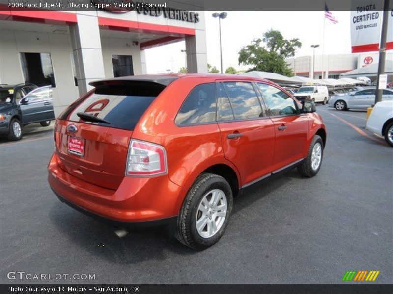 Blazing Copper Metallic / Charcoal 2008 Ford Edge SE