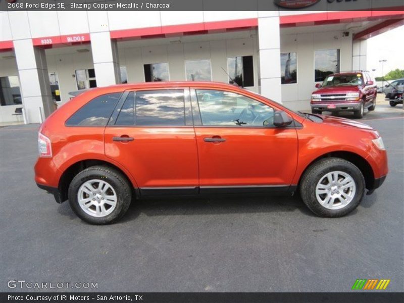 Blazing Copper Metallic / Charcoal 2008 Ford Edge SE